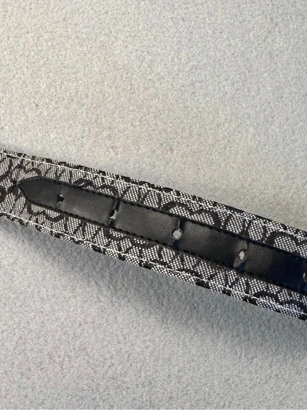 Y2K Coach Black and Silver Signature Canvas Women's Belt - Picture 3 of 4